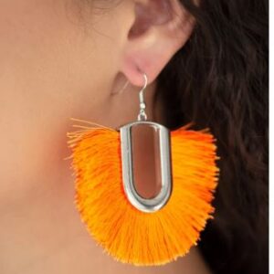 EARRINGS – Tassel Tropicana - Orange
