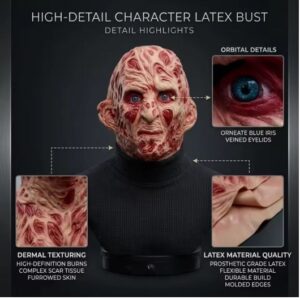 HALLOWEEN MASK - FULL HEAD Horror Burnt Face Latex Mask
