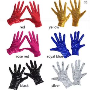 SEQUIN WRIST GLOVES - ONE SIZE