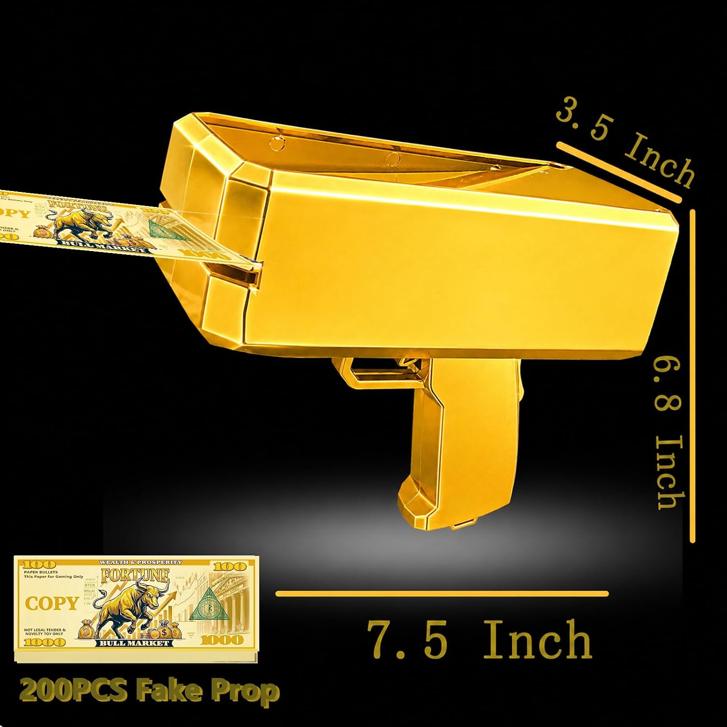 Money Gun Shooter with 200pcs Prop - Image 5