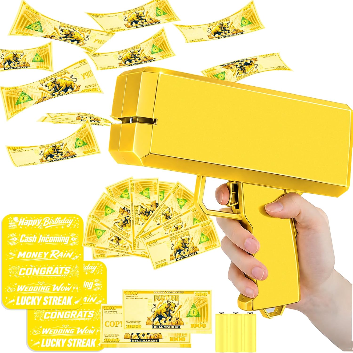 Money Gun Shooter with 200pcs Prop