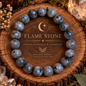 BRACELET - 10MM Natural Flame Stone Bracelet