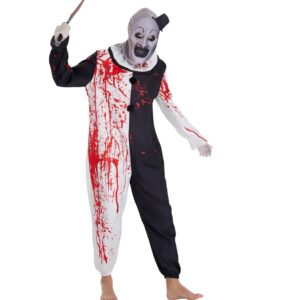 HALLOWEEN - MENS 5 PCS Art the Clown Costume SIZE MEDIUM