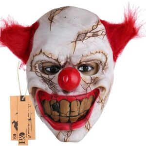 HALLOWEEN MASK - BIG TEETH SCARY CLOWN MASK