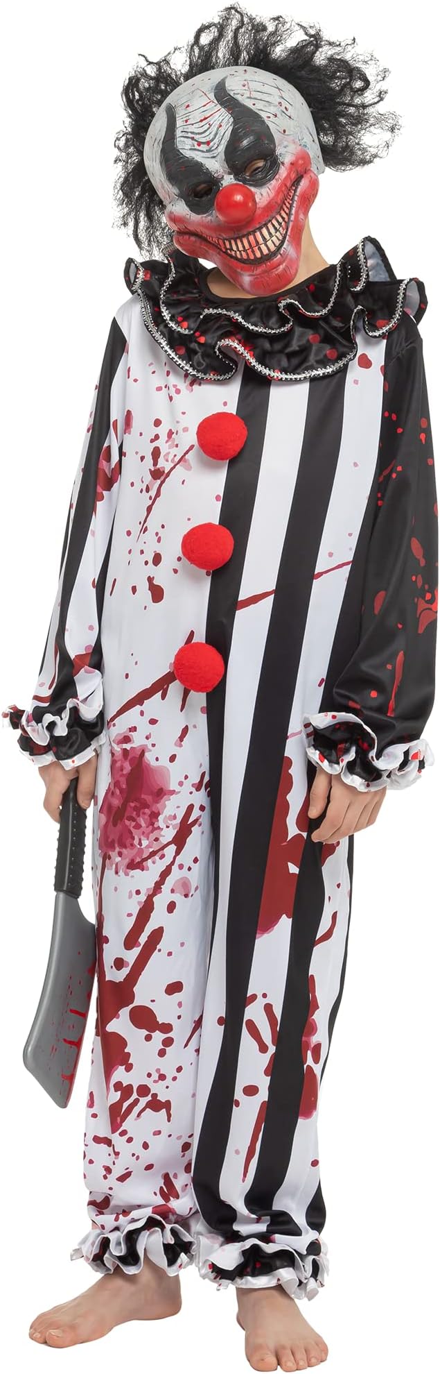 HALLOWEEN - Boy Bleeding Killer Clown Costume SIZE SMALL(5-7) - Image 4
