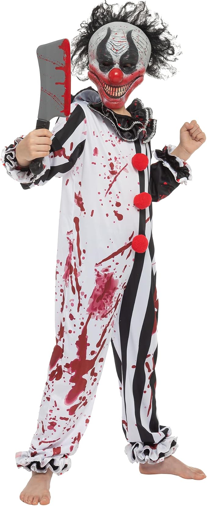 HALLOWEEN - Boy Bleeding Killer Clown Costume SIZE SMALL(5-7) - Image 3