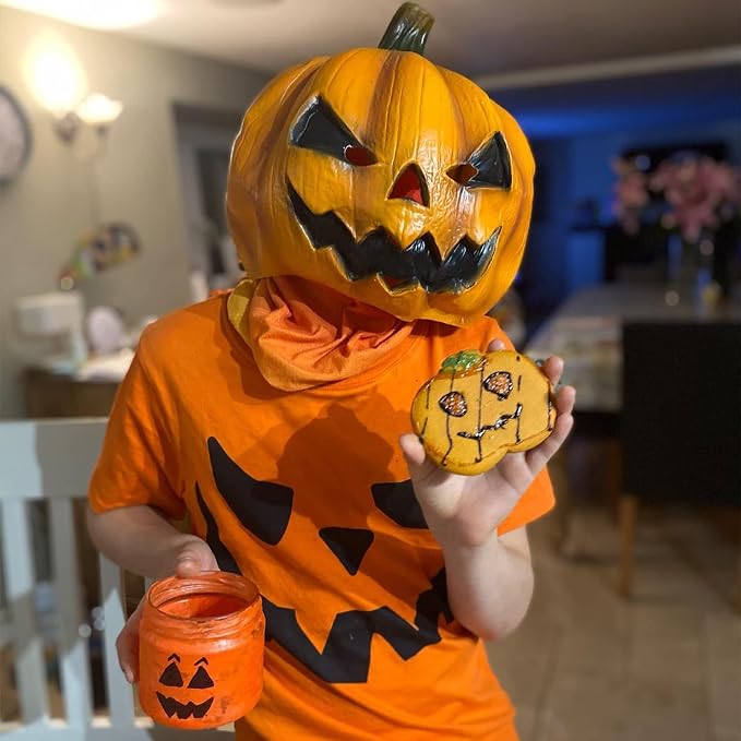 HALLOWEEN MASK - Creepy Jack-o-Lantern Mask - Image 3