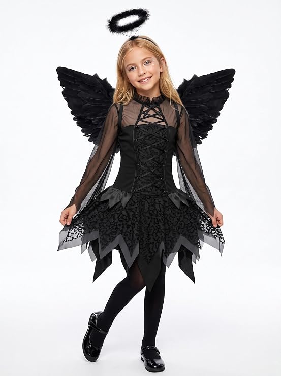 HALLOWEEN - Girls Fallen Angel - Image 2