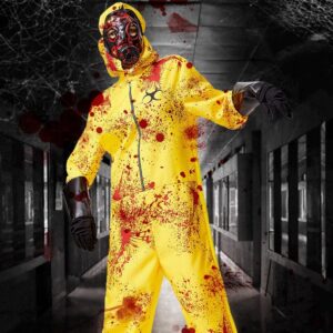 HALLOWEEN - Hazmat Biohazard Suit Costume SIZE LARGE