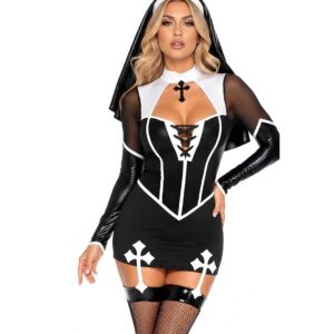 HALLOWEEN - Women's - 2 PC Holy Hottie Sexy Nun Costume SIZE 1X-2X
