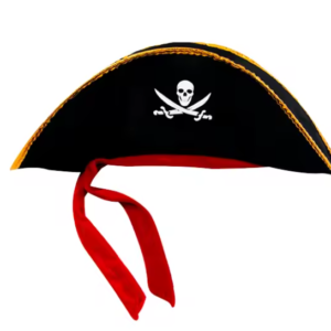 Pirate Hat - Skull Print Pirate Captain Costume Cap Hat - CHILD