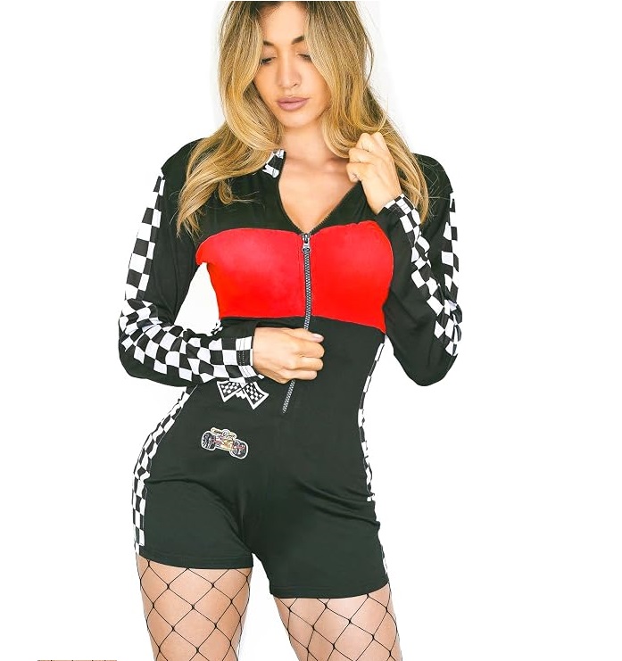 HALLOWEEN - RACE CAR DRIVER - Speed Race Car Driver Halloween Costume Jumper for women SIZE SMALL