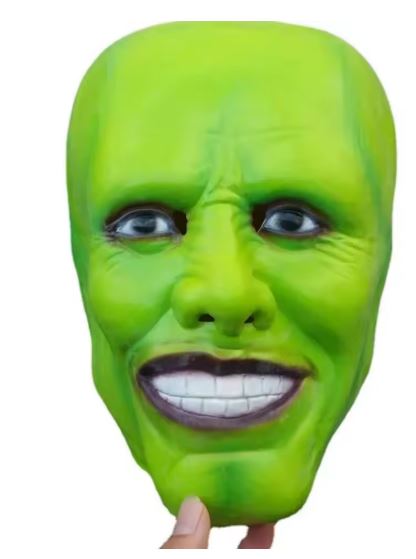 HALLOWEEN MASK - The Mask Jim Carrey Cosplay Costume Green Mask