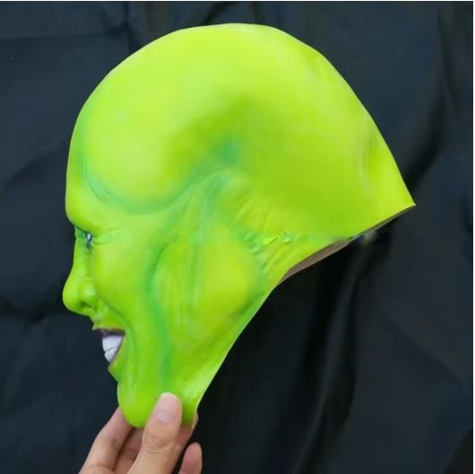 HALLOWEEN MASK - The Mask Jim Carrey Cosplay Costume Green Mask - Image 3