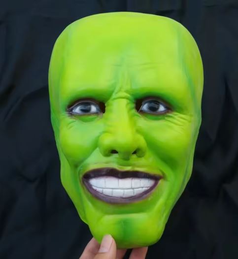 HALLOWEEN MASK - The Mask Jim Carrey Cosplay Costume Green Mask - Image 5