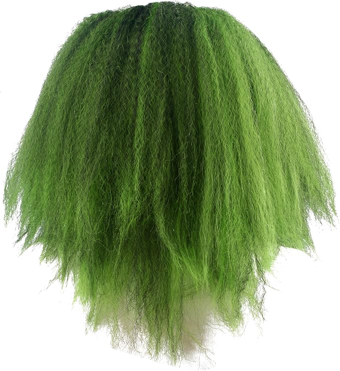 HALLOWEEN MASK - Scary Halloween Clown Mask with Green Hair for Adult - Image 2